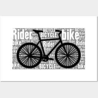 Bicycle Words Posters and Art